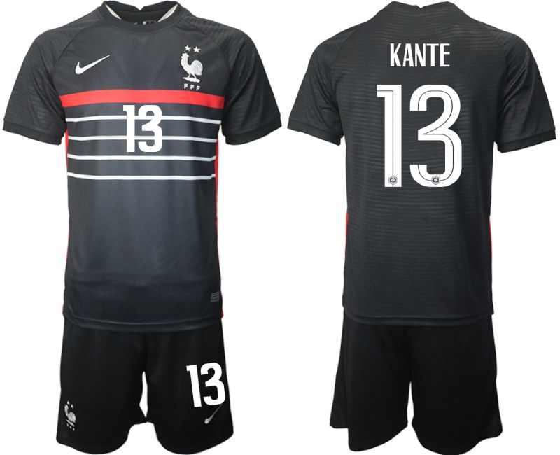 Cheap Men 2022 World Cup National Team France home black 13 Soccer Jersey